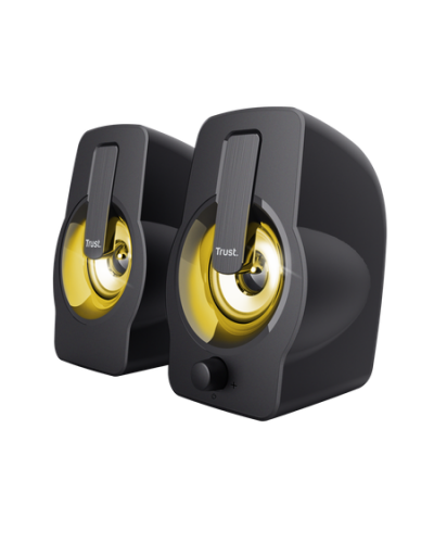 სტერეო დინამიკები Trust GEMI 2.0 Speaker RGB Black (22948)