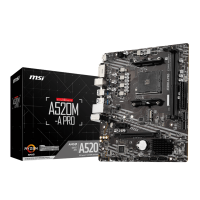 დედა დაფა MSI A520M-A PRO 2 x DDR4