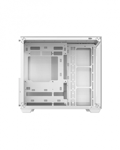 ქეისი CG530 4F WH Deepcool, ITX/Micro-ATX/ATX , USB3.0×2、Gen2 Type-C x1、Au/Mi, tempered glass Side: 3×120mm Side: 3×120mm PWM+ARGB White