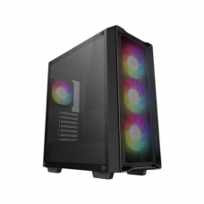 ქეისი CC560 MESH V2 DEEPCOOL, Mini-ITX / Micro-ATX / ATX 2x3.5 1x2.5, 4×120mm ARGB, Black