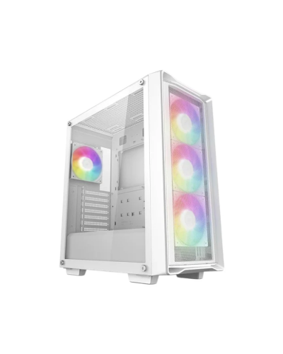 ქეისი CC560 MESH V2 DEEPCOOL, Mini-ITX / Micro-ATX / ATX 2x3.5 1x2.5, 4×120mm ARGB, White