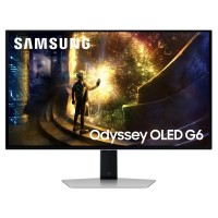 მონიტორი Samsung Odyssey G6  OLED  LS27DG612SIXCI, 27", QHD 2560x1440,  0.03ms, 240Hz, DP, HDMI, USB, Silver