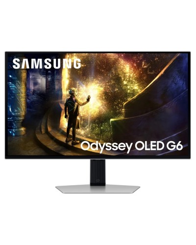 მონიტორი Samsung Odyssey G6  OLED  LS27DG612SIXCI, 27", QHD 2560x1440,  0.03ms, 240Hz, DP, HDMI, USB, Silver