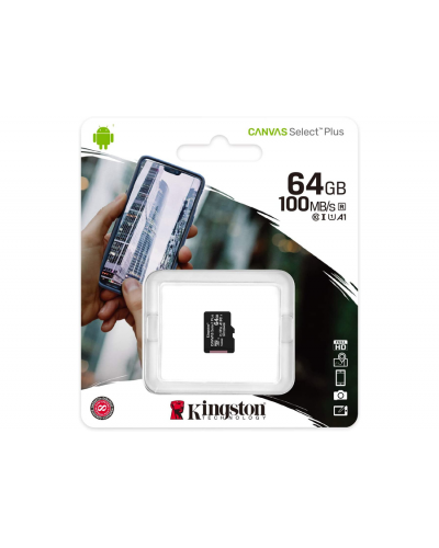 მეხსიერების ბარათი Kingston 64GB (SDCS2/64GBSP)