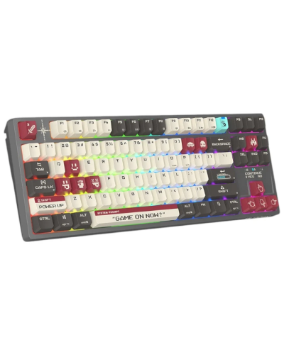 კლავიატურა A4Tech Bloody WS87 Dual-Core Wireless Mechanical Keyboard Pixels Red