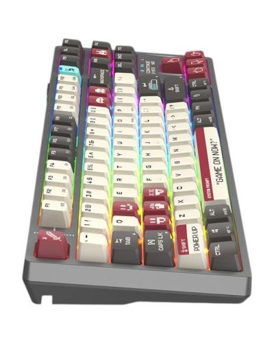 კლავიატურა A4Tech Bloody WS87 Dual-Core Wireless Mechanical Keyboard Pixels Red