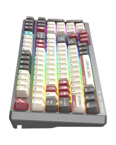 კლავიატურა A4Tech Bloody WS98 Dual-Core Wireless Mechanical Keyboard BLMS Red Plus Switch Pixels Red