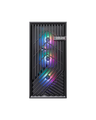 ქეისი 1st Player FD8 Black 4xF7 ARGB Coolers; Supports EATX/ATX MB & AIO Top/Front 360mm FD8-BK-4F7