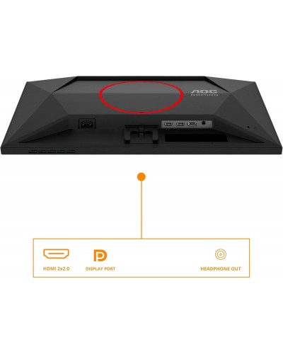 მონიტორი AOC Gaming 25G4SRE - 25 inch Full HD monitor, 300 Hz, 0.3 ms , G-Sync comp., HDR400 (1920x1080, 2x HDMI 2.0, DisplayPort 1.4) black-red