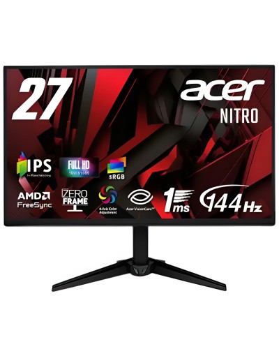 მონიტორი Acer Nitro QG271P6bmipx 69cm 27W ZeroFrame IPS 144Hz 16:9 1ms(VRB) 250nits HDMI DP MM Audio out Free (UM.HQ1EE.601)