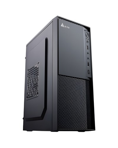 ქეისი Golden Field LA-01, Computer Case, MiddleT, M-ATX, ITX, 2xUSB2.0, Black  with Golden Field 500W 120mm fan