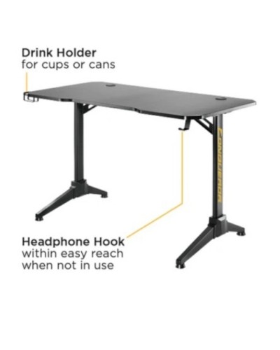 Gaming მაგიდა Vertex VX-GD-01B, Gaming Desk, Black
