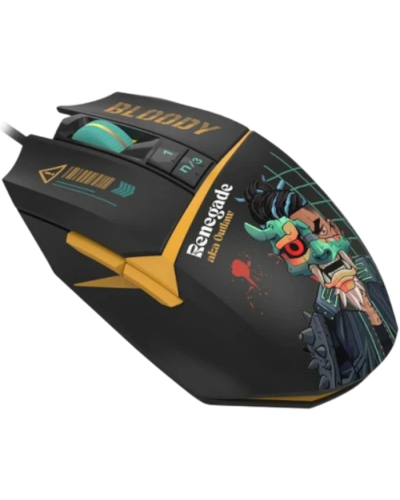 მაუსი A4tech Bloody W63 MAX RGB Gaming Mouse Renegade Midnight