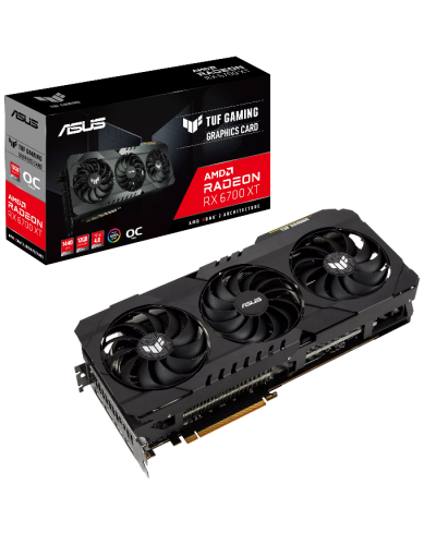 ვიდეო ბარათი ASUS TUF GAMING AMD Radeon™ RX 6700 XT OC Edition 12GB (TUF-RX6700XT-012G-GAMING) (მეორადი)