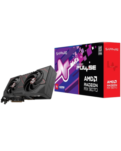 ვიდეო ბარათი SAPPHIRE PULSE Radeon RX 9070 16GB GDDR6 PCI Express 5.0 x16 ATX Graphics Card (11349-03-20G)