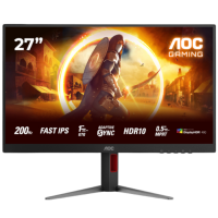 მონიტორი Aoc 27G4HA - 27 Inch / FHD / IPS / 200 Hz / 0.5 Ms / 300 cd/m²/  Black/Red
