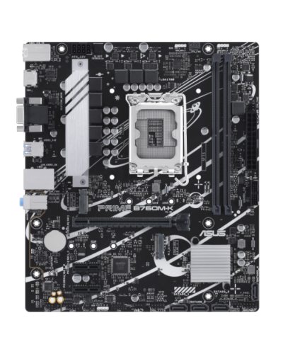 დედა დაფა ASUS Motherboard PRIME B760M-K s1700 B760 2xDDR5 M.2 HDMI D-Sub mATX (90MB1FI0-M1EAY0)