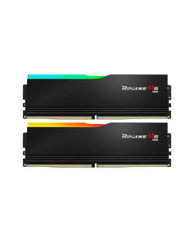 ოპერატიული მეხსიერება G.Skill Ripjaws M5 RGB 32GB (2 x 16GB) DDR5 6000 MT/s; Timing 36-36-36-96; XMP 3.0/EXPO; (F5-6000J3636F16GX2-RM5RK)