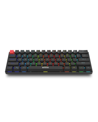 კლავიატურა Marvo KG933G Saber 61, Wired, USB, RGB, Mechanical Gaming Keyboard, black