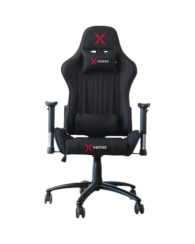 გეიმერული სავარძელი Vertex Turu Gaming Chair Black Fabric