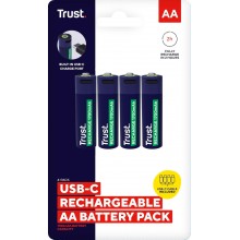 TRUST 25631 USB-C დატენვადი ელემენტები 4P-AA (000000111447) / Battery / ელემენტი