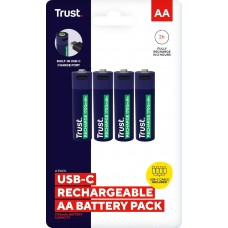 TRUST 25631 USB-C დატენვადი ელემენტები 4P-AA (000000111447) / Battery / ელემენტი