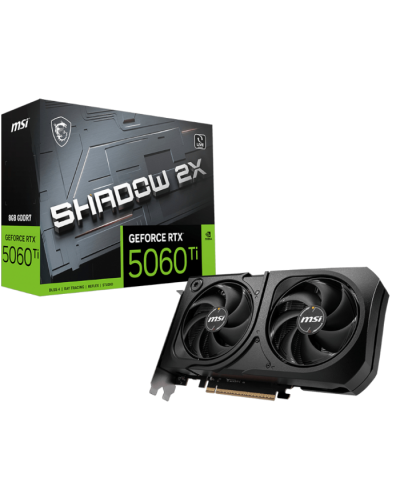 ვიდეო ბარათი MSI GeForce RTX 5060 Ti 8G SHADOW 2X OC PLUS (912-V536-003) ვიდეო ბარათი MSI GeForce RTX 5060 Ti 8G SHADOW 2X OC PLUS (912-V536-003)