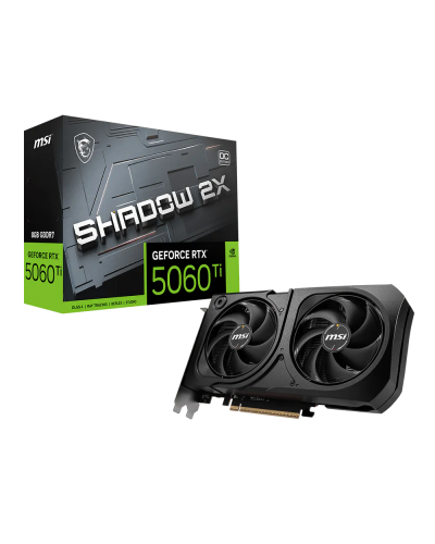 ვიდეო ბარათი MSI GeForce RTX 5060 Ti 8G SHADOW 2X OC PLUS (912-V536-003)