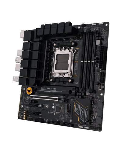 დედა დაფა ASUS TUF GAMING B650M-E (mATX, B650, 4xDDR5, 2хM.2, 3xPCIe, 2хDisplayPort, 1хHDMI)
