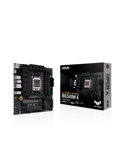 დედა დაფა ASUS TUF GAMING B650M-E (mATX, B650, 4xDDR5, 2хM.2, 3xPCIe, 2хDisplayPort, 1хHDMI)