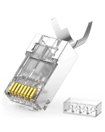 კონექტორი UGREEN NW178 (30900), 50Pcs Cat6 Ftp Connector, White კონექტორი UGREEN NW178 (30900), 50Pcs Cat6 Ftp Connector, White