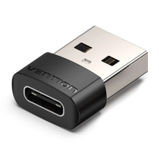 Vention USB 2.0 USB-C ადაპტერი შავი PVC ტიპის (CDWB0)