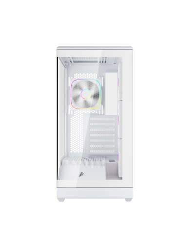 ქეისი 1STPLAYER GM7 Gaming Case, 4x120mm ARGB Fan, W/O PSU, white (GM7-BK-3FN7R-1FN7)