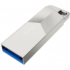 USB ფლეშ მეხსიერება Netac UM1, 64GB, USB 3.2, Silver (NT03UM1N-064G-32PN)
