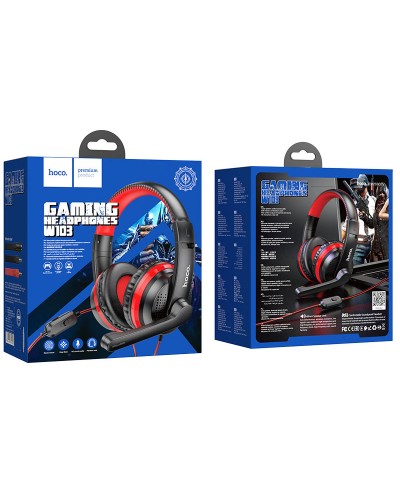 ყურსასმენი HOCO W103 Magic tour red