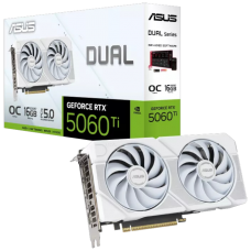 ვიდეო ბარათი ASUS Dual GeForce RTX™ 5060 Ti 16GB GDDR7 OC Edition, HDMI WHITE
