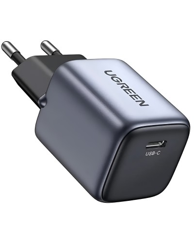 სწრაფი დამტენი UGREEN CD319 Nexode, 30W, Type-C with Type-c Cable 1m, GaN, Gray