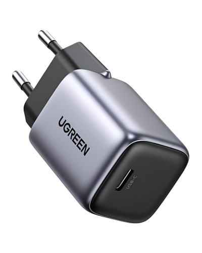 სწრაფი დამტენი UGREEN CD319 Nexode, 30W, Type-C with Type-c Cable 1m, GaN, Gray