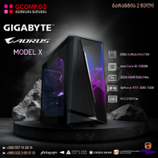 პერსონალური კომპიუტერი AORUS X 12th / CPU Intel Core i9- 12900K  /  Z690 DDR5 / RTX 3080 10GB / DDR5 32GB 5200MHz / SSD M.2 2TB