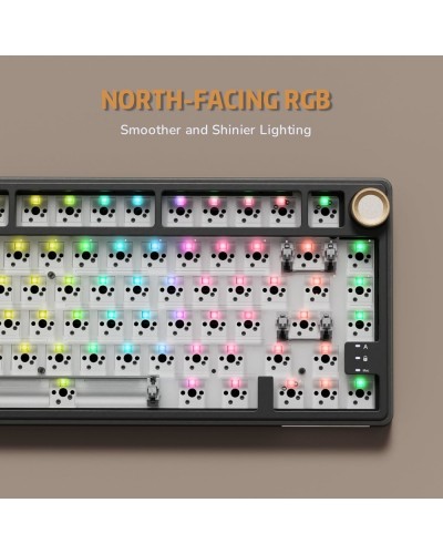 კლავიატურა - Royal Kludge RK R75 -  RGB / მექანიკური / Brown switch / Type-C wired / Phantom