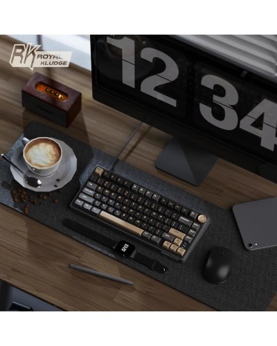 კლავიატურა - Royal Kludge RK R75 -  RGB / მექანიკური / Brown switch / Type-C wired / Phantom