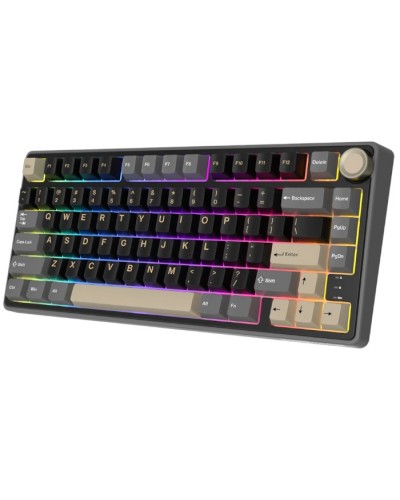 კლავიატურა - Royal Kludge RK R75 -  RGB / მექანიკური / Brown switch / Type-C wired / Phantom