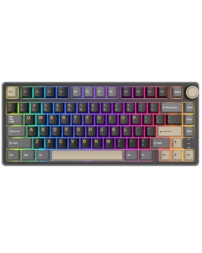 კლავიატურა - Royal Kludge RK R75 -  RGB / მექანიკური / K silver switch / Type-C wired / Phantom