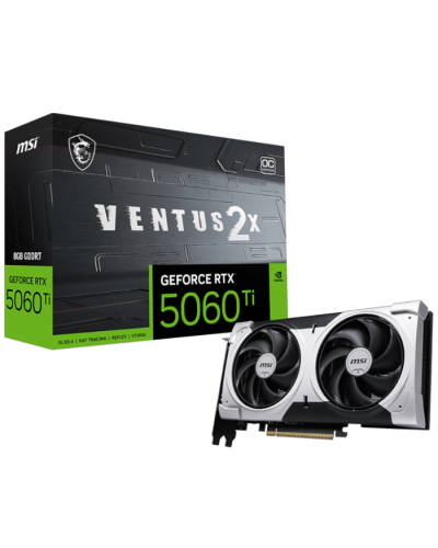 ვიდეო ბარათი - MSI GeForce RTX 5060 Ti 8GB VENTUS 2X OC PLUS