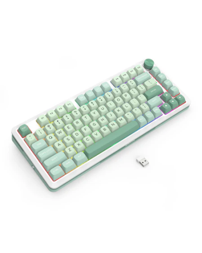 კლავიატურა - Redragon K681MG Cyrus Pro - RGB / მექანიკური / Pre-Lubed Linear Switches  / wired / Green