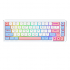 კლავიატურა  Redragon K709WBP NOVA Pro - RGB / მექანიკური / Custom Manbo L Linear Switch / Wireless / Wonder Pink & Blue