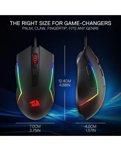 Redragon - Wired მაუსი  (M616-RGB Trident Basic)