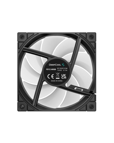 ქულერი DeepCool FD12 ARGB-3 IN 1 -  120mm / 2050RPM / Case Fan / Black