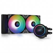 თხევადი გაგრილების სისტემა DeepCool GAMMAXX L240 A-RGB / 3-Pin / ARGB / 4-Pin / PWM 2x900~1600 RPM