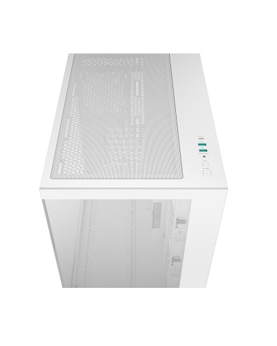 ქეისი CG530 4F Wh Deepcool - ITX/Micro-ATX/ATX , USB3.0×2、USB2.0×1 Side: 3×120mm Side: 3×120mm PWM+ARGB White